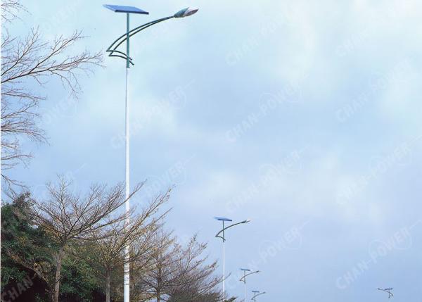 6 - 10 Meter Pole Solar Panel Garden Lights , 6000k Solar Walkway Lights