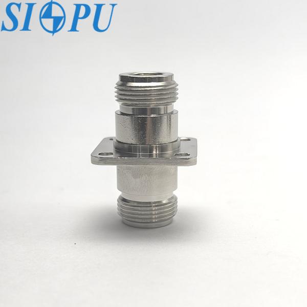 N Female to N Female RF Coax Adapter – Flange Mounted