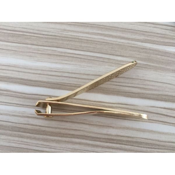 Brushed Stainless Steel Gold Plated Nail Clipper
