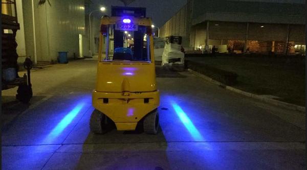 10-80V LED Straight line Forklift Area Safety Light LED Work lights Blue/Red Zone Risk Danger Area Warning Light
