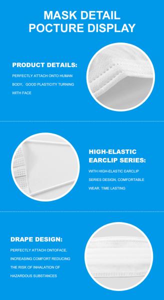 Nonirritation Earloop Dust Protection Mask Breathable For Adult
