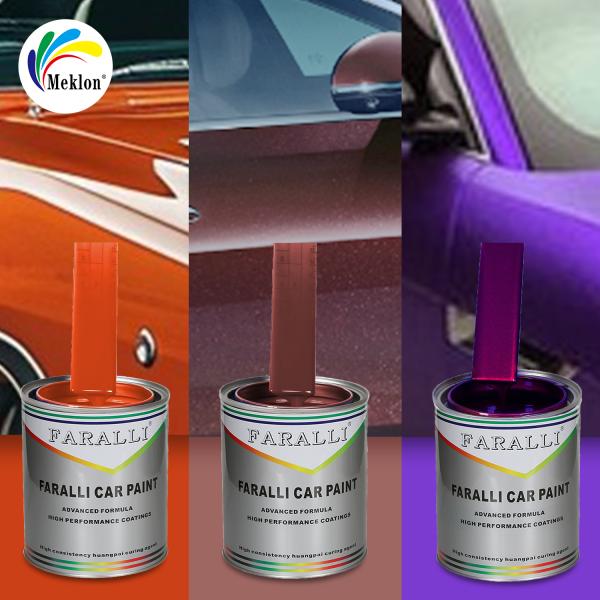Peinture en spray orange pour voiture 1K2K efficace et à séchage rapide