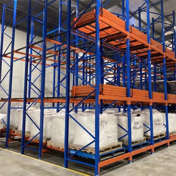5-15m Height Customized Steel Q235B Warehouse Storage Rack Push Back Pallet Racking