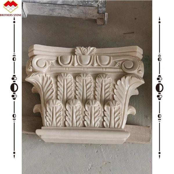 Solid Marble Porch Pedestal in Modern Design Style for Non-slip and Beautiful Pillar