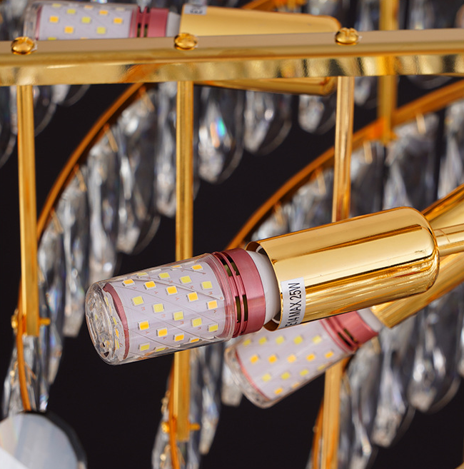 Блеск CCC ISO9001 Кристл люстры потолка круга комнаты прожития оформления свадьбы