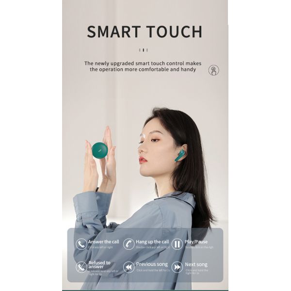 Звук Earbuds 500mAh наушника TWS истинный 5,0 Bluetooth HiFi