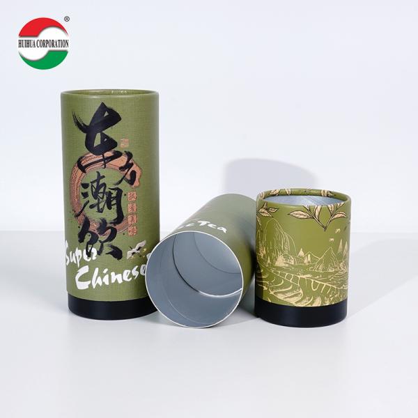 Cylindres de qualité alimentaire Carton papier de thé Emballage en conserve Tubes ronds en papier Canister pour emballage de thé