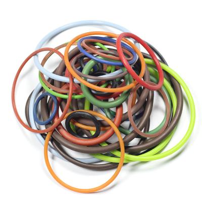 AS568 Metrics JIS O Rings Seal FKM BUNA NBR Coloured Rubber O Rings