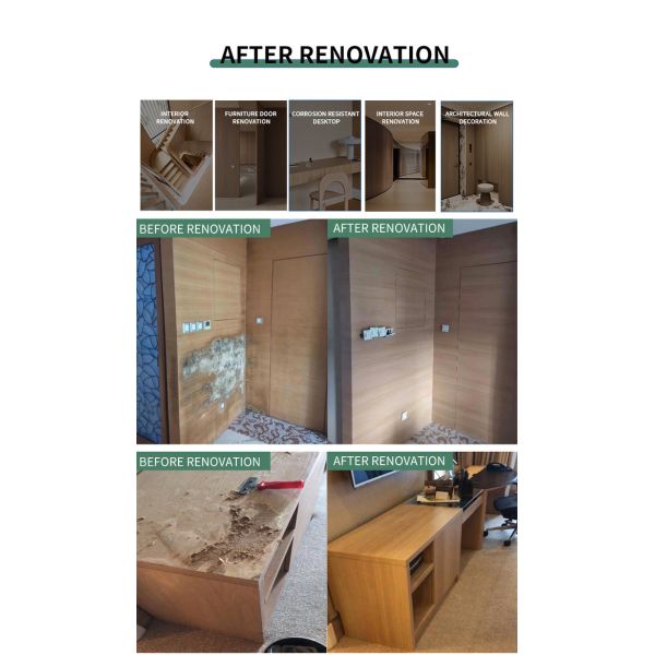 Wooden Furniture Decoration Self Adhesive PVC Film with Released Paper