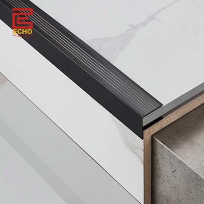 Square Stair Nosing Trim Stainless Steel for Tiled Steps