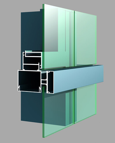 Квадратной алюминиевой цвет профиля 0.8мм-3мм ненесущей стены подгонянный толщиной