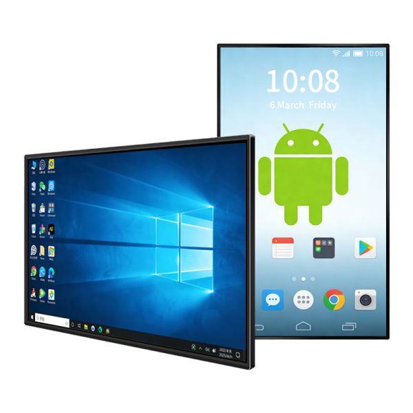 MJK Android 32 Inch Wall Mount Smart LCD Digital Poster OEM Indoor Advertising Digital Signage Cloud-Based Elevator Animation