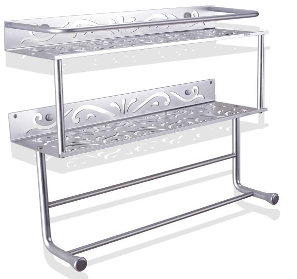 bathroom rack
