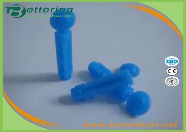Surgical Sterile Blue Colour Plastic Twist Top Disposable Blood Lancet Blood Sample Needle Asepsis Blood Collector
