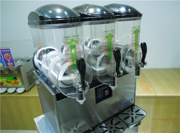 Commercial Frozen Drink Machine / Margarita Slush Machine 3 X 12 Liters Capacity
