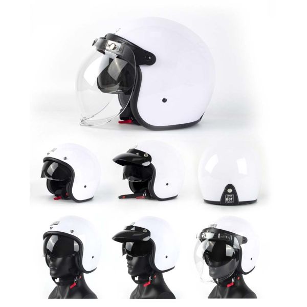 DOT Certified Open Face Motorcycle Helmet with High Density EPS Liner Customized
