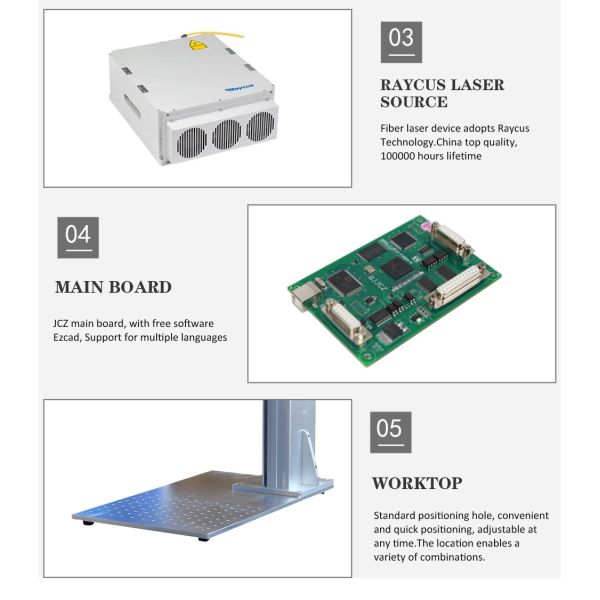 Стальная отметка Engraver лазера машины 20w маркировки лазера волокна металла