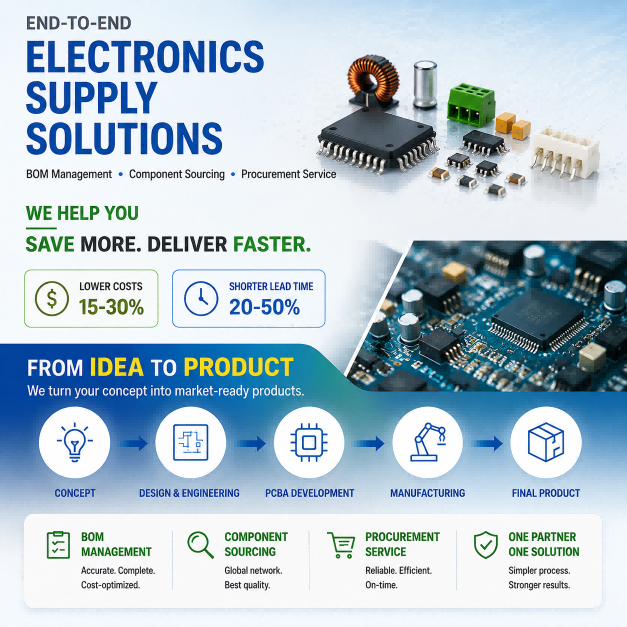 BOM Management Component Sourcing Procurement Service Electronics Supply Solution