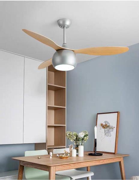 Modern 42/52 Inch LED Ceiling Fan with Mute Light Iron Body & Remote Control for Living Room Use-Direct from Factory