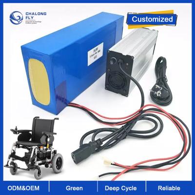 Bateria de lítio LiFePO4 recarregável OEM ODM 24V 36V 48V 60V 50AH 100AH Mobilidade Scooter Elétrico Bateria de lítio