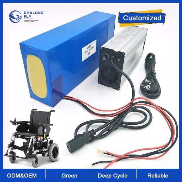 Bateria de lítio LiFePO4 recarregável OEM ODM 24V 36V 48V 60V 50AH 100AH Mobilidade Scooter Elétrico Bateria de lítio