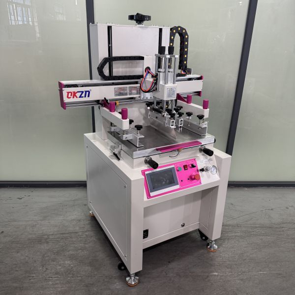 40*60 Monochrome Flatbed Screen Printing Machine with ±0.01mm Precision, 600×400mm Workbench, and Servo-Driven Touch Screen