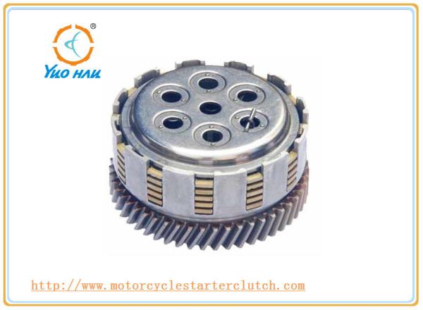High Performance Motorcycle Clutch Cover Assembly Silver Color For Suzuki AX100