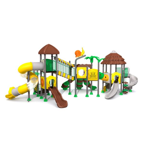 Galvanized steel pipe with splendid colors huge size outdoor playground equipment for massive site TQ-ZR1303