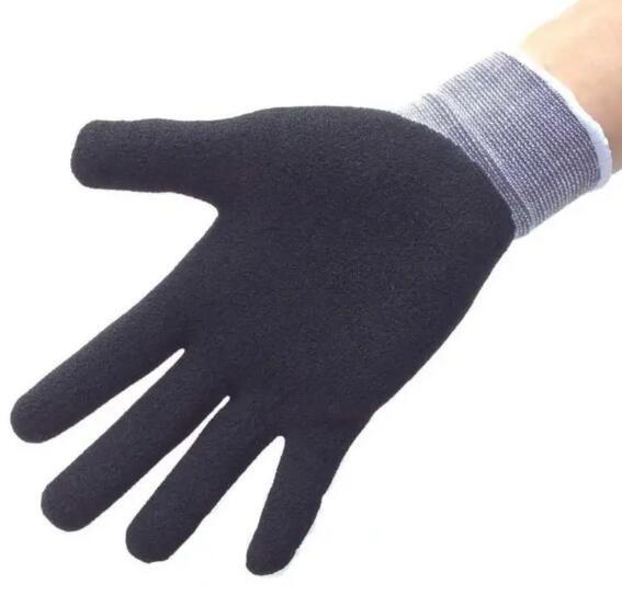 15 Gauge Nylon Spandex Liner With Sandy Nitrile Coated Safety Grip Industrial Safety Work Protection Hand Gloves