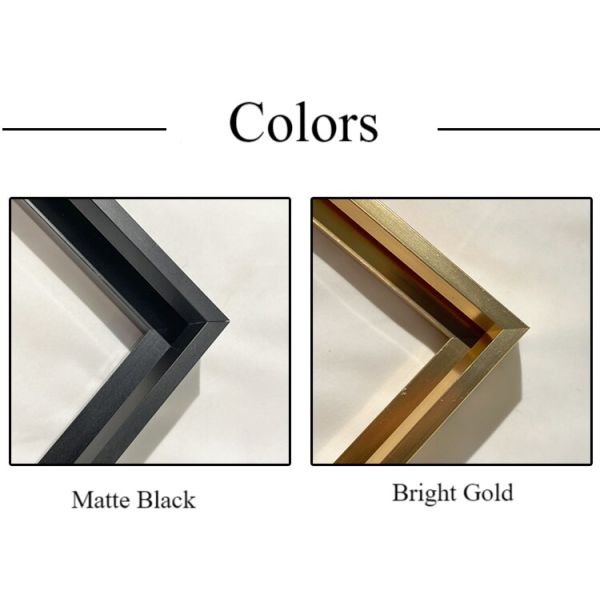 Modern Decorative Aluminum Picture Frame Moulding with Bright Gold Finish
