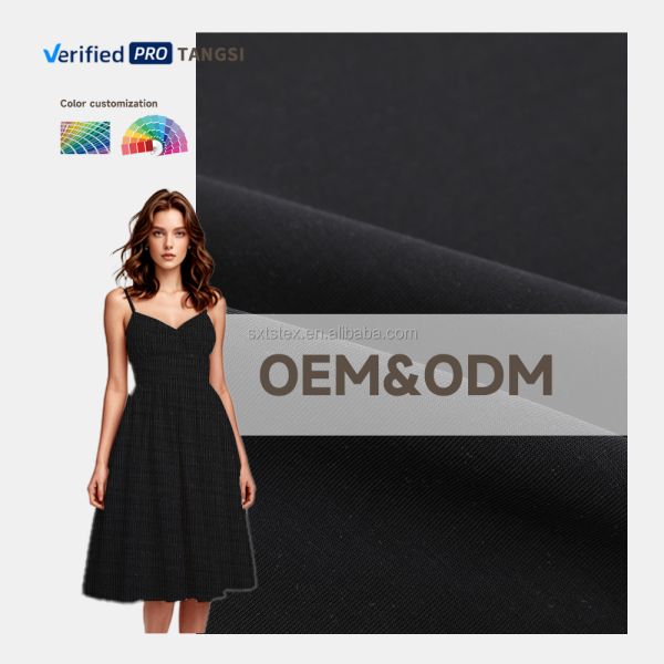 High Quality 49% Polyester 44% Tencel Woven Plain Cotton Lyocell Fabric Organic Printed for Women's Shirts & Dresses Girls Boys