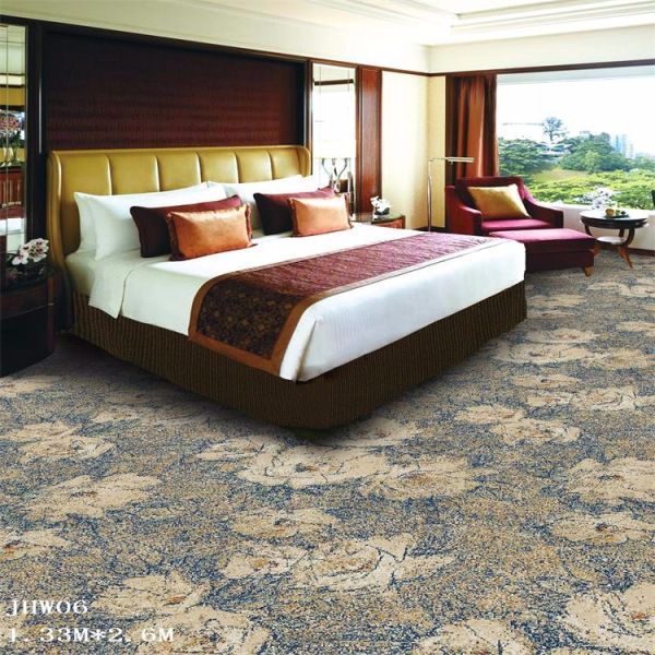Chinese ink painting printed design nylon carpet for hotel room