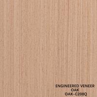Folheado de Madeira de Carvalho Americano Engenheirado Corte Quarter Slice Espessura 0,5mm Para Face de Porta e Armário OAK-208Q / 373S / 1092S / 1103S / 1188C