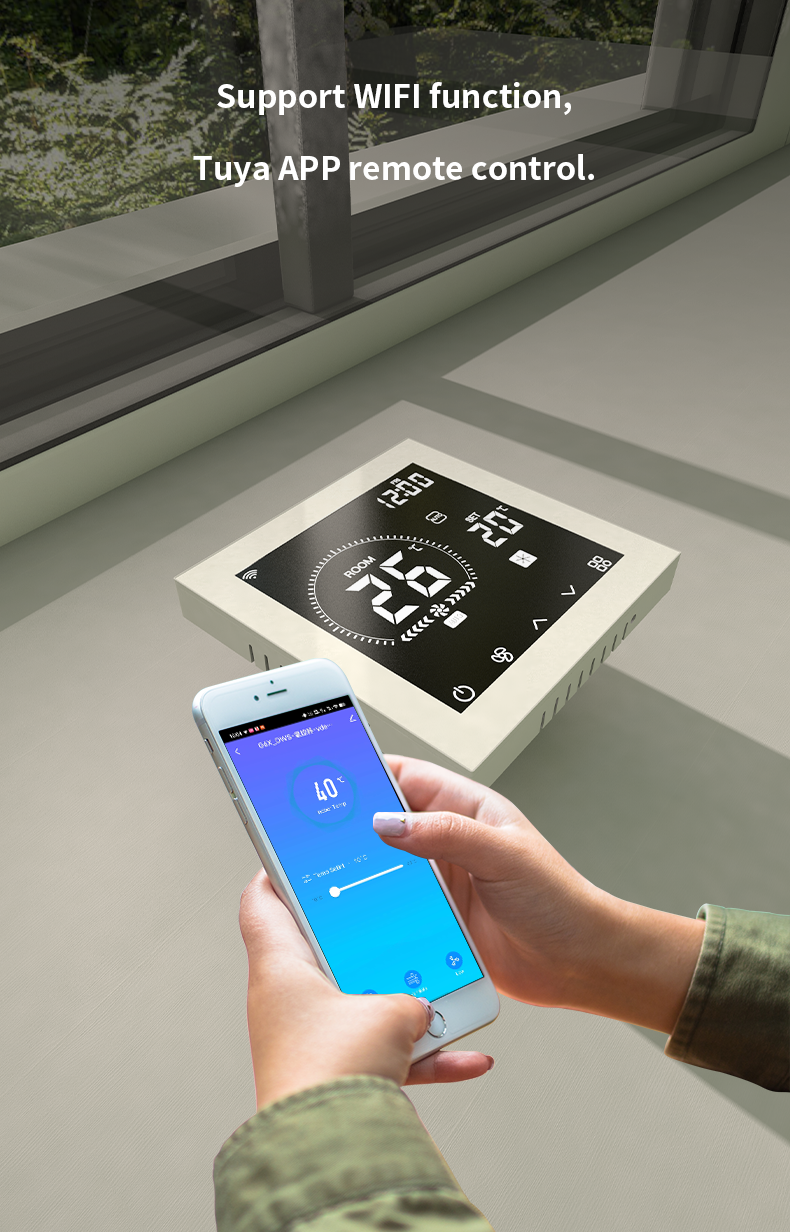 Smart Digital HVAC Thermostat With Weekly Programmable Schedule Fan Speed Control