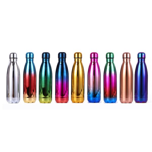 Insulated Stainless Steel Water Bottle , Cola Shape Vacuum Sport Bottle