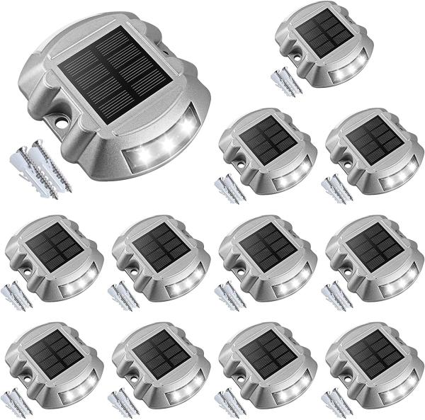 Lâmpadas de terraço solar à prova d'água Lâmpadas de entrada solar ao ar livre