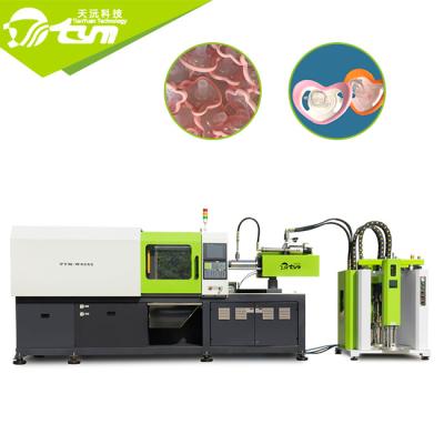 Máquina líquida da modelação por injeção de borracha de silicone do servo motor para a chupeta