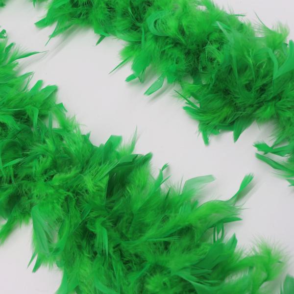 Marabou e Turquia Chandele Boa de Penas, Faca Verde Decoração do Festival