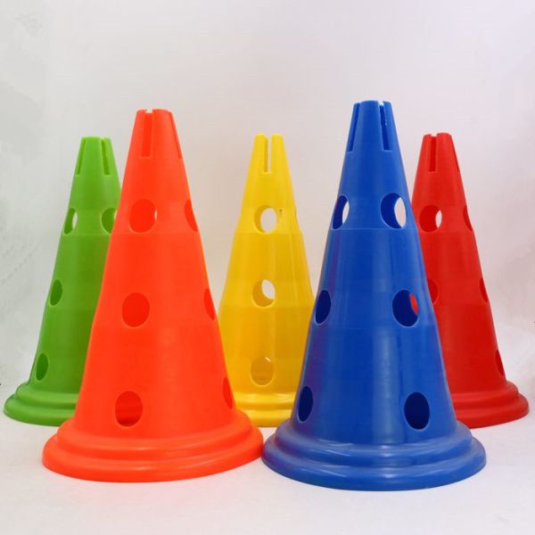 Round Bottom Soccer Training Equipment 30cm 50cm Sports Training Cones