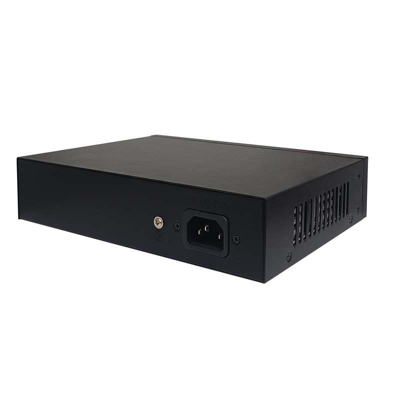 6 Port Gigabit PoE++ Switch 4 PoE Ports 2 Uplink RJ45 Ports IEEE 802.3af at bt 120W PoE Budget Desktop Metal Case TBC-PSD4506N