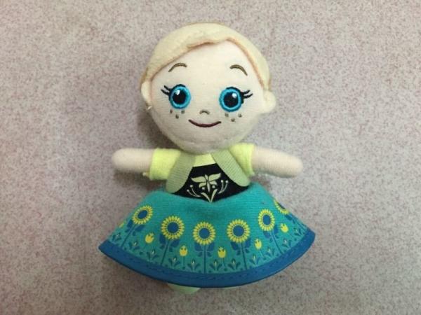 4 inch Lovely Frozen Plush Keychain Stuffed Toys Red Blue Yellow