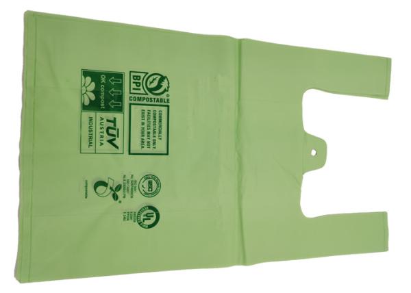 Singlet Shape 1 MIL Kitchen Waste Bags Biodegradable Trash Can Liners