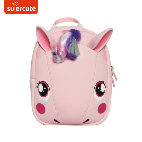 Supercute Waterproof Kids Backpack Unicorn Bag Kindergarten Backpack For Boy And Girls