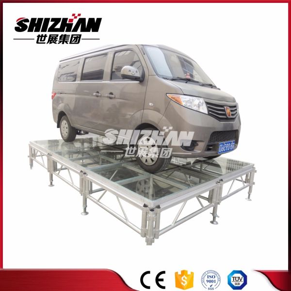 Glass Plywood Acrylic Led Dance Stage Frame Truss Structure