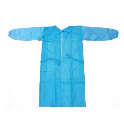 Colored Non Woven Isolation Gown / Breathable Medical Doctor Gown