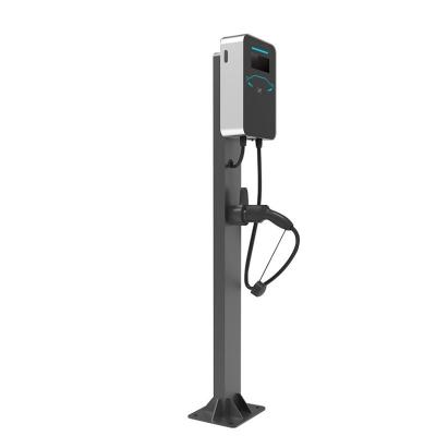OEM 22kw Type 2 Public EV Charger OCCP 1.6 Connection Pole Mount
