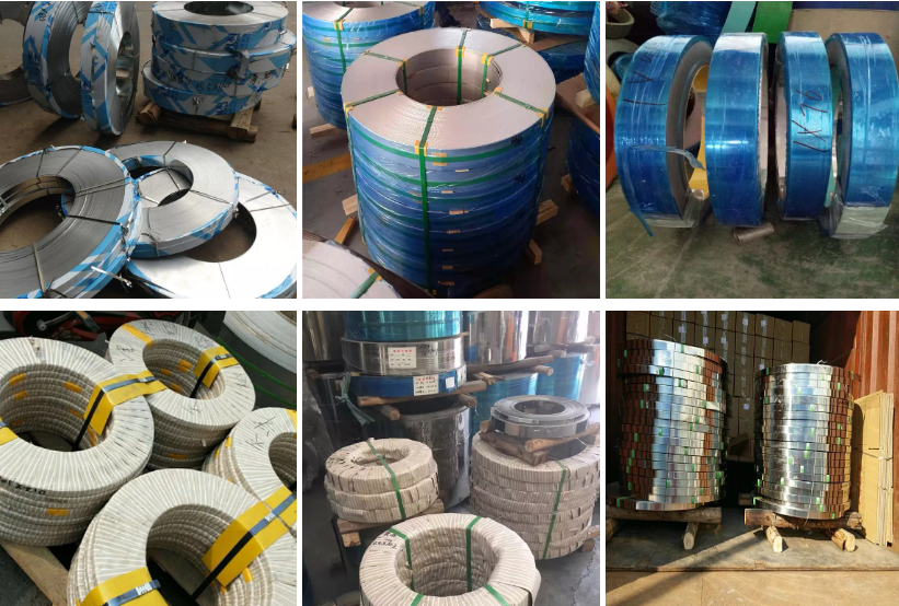 Tira de aço inoxidável EN 10088-2 ASTM S30400 S30403 S30908 S31008 S42000 10 - 820 mm