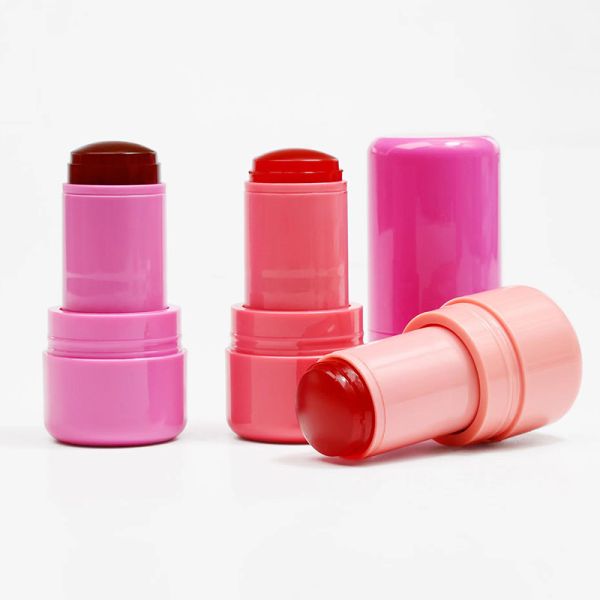 3G Tubos de labios vacíos diarios Cuidado nutritivo Bálsamo labial Hidratante Maquillaje de color puro Bálsamo labial rosa