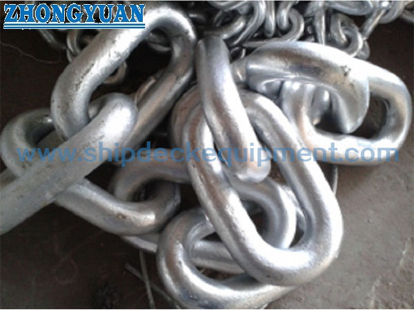 MIL-C-22521C Open Link Coast Guard Buoy Mooring Chain | 13–48 mm Studless Welded Chain