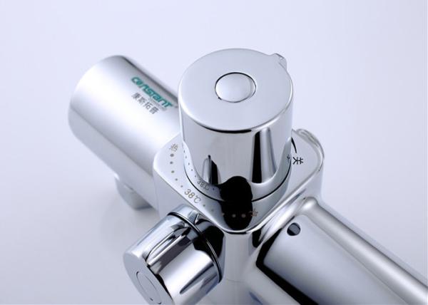 Solar Bath Thermostatic Mixing Valve High Precision Control 304 Stainless Steel Filter